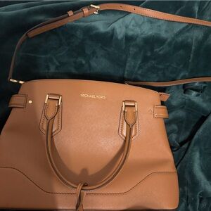 Michael Kors Brown Leather Satchel